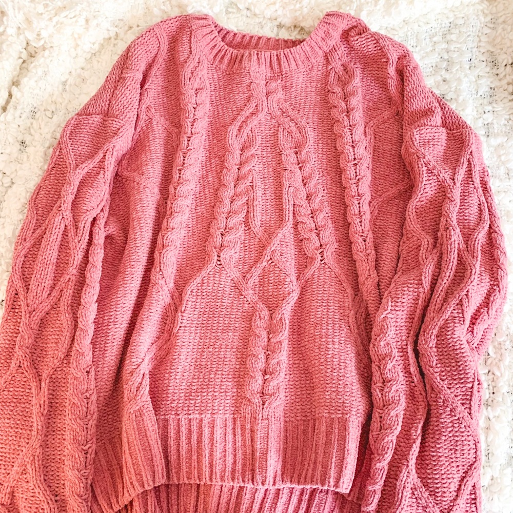 Oversized Cable Knit Sweater